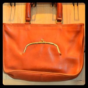 Orange Coach Purse Vintage